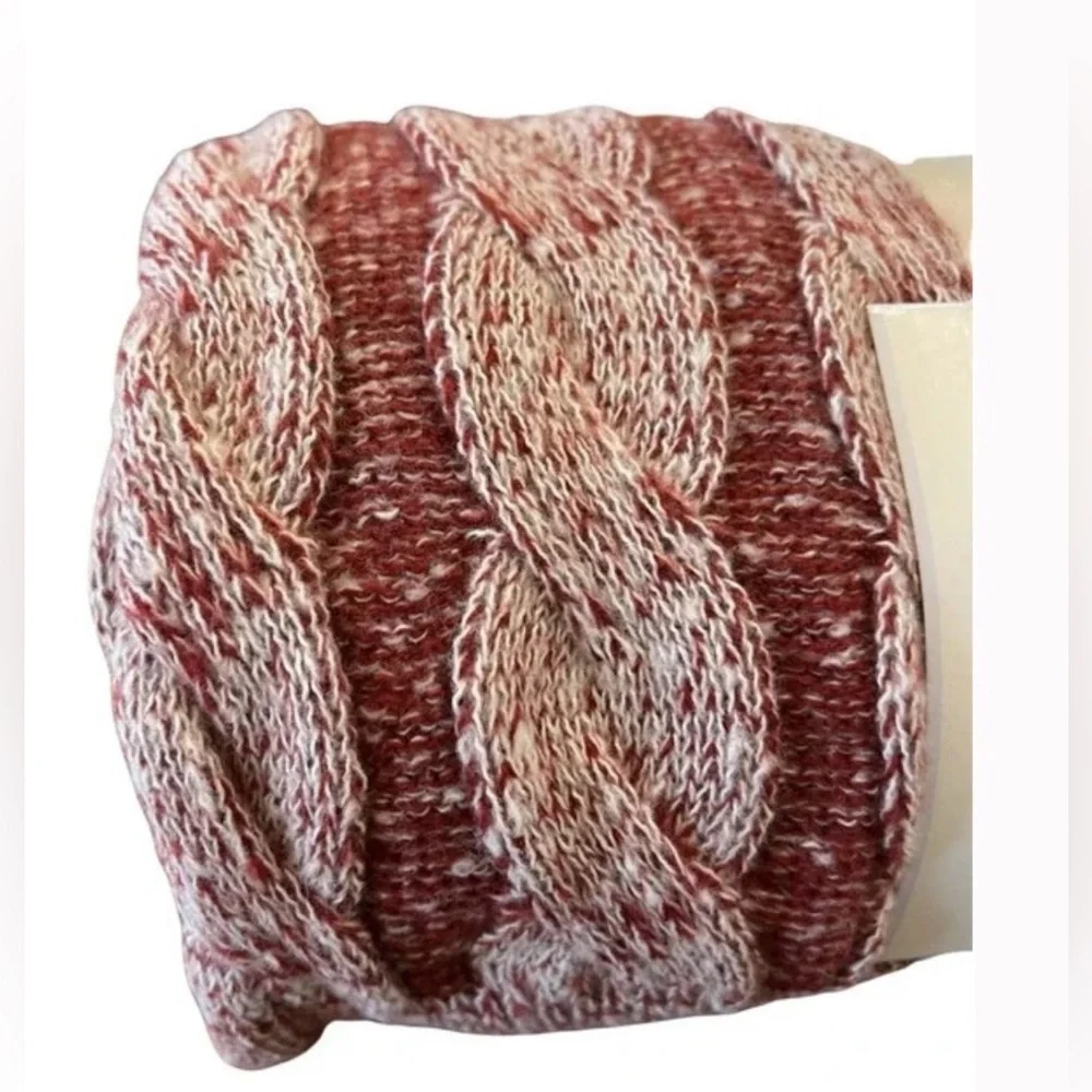 Threshold Studio McGee Grid Knit Throw Blanket Red Soft Cozy 50 in x 60 in